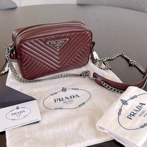 Prada Granato Calfskin Crossbody